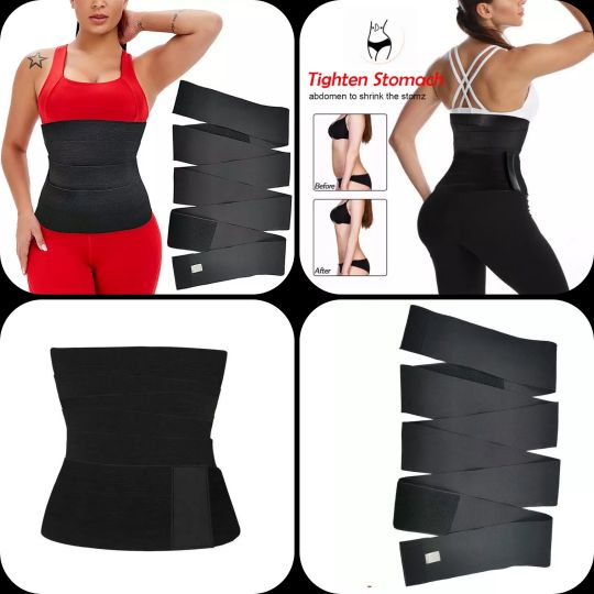 Buy SHAPERX Waist Trainer Belt Body Shaper Belly Wrap Trimmer Slimmer  Compression Band for Workout Fitness Online at desertcartKUWAIT